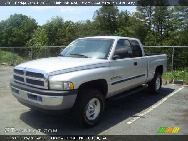 2001 Dodge Ram 1500 SLT Club Cab 4x4 in Bright Silver Metallic