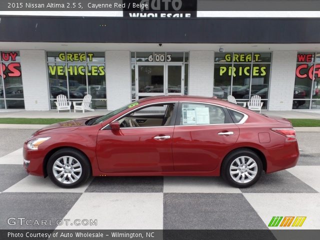 2015 Nissan Altima 2.5 S in Cayenne Red