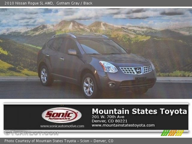 2010 Nissan Rogue SL AWD in Gotham Gray