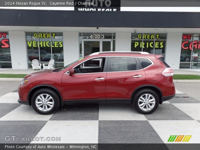 2014 Nissan Rogue SV in Cayenne Red