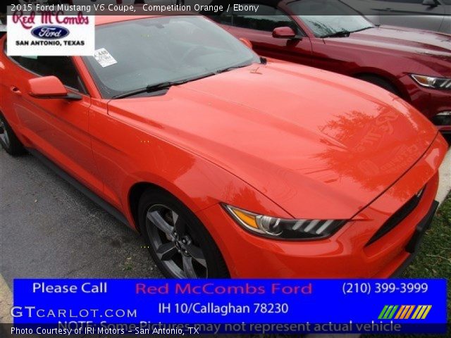 2015 Ford Mustang V6 Coupe in Competition Orange