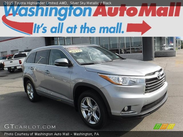2015 Toyota Highlander Limited AWD in Silver Sky Metallic