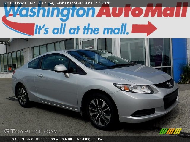 2013 Honda Civic EX Coupe in Alabaster Silver Metallic
