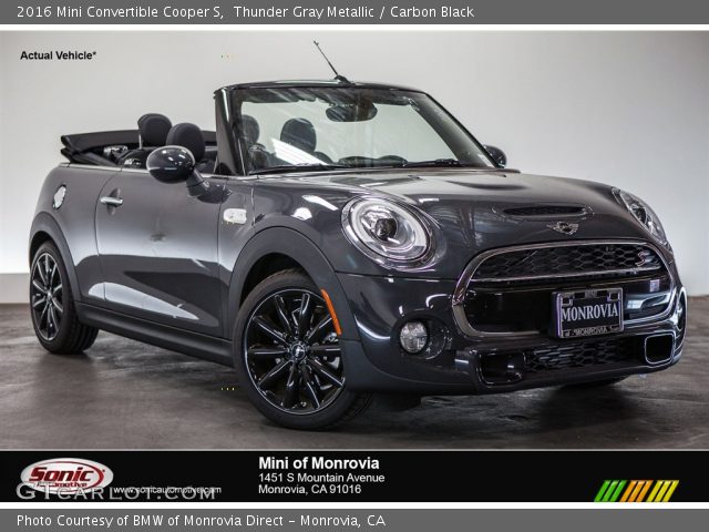 2016 Mini Convertible Cooper S in Thunder Gray Metallic