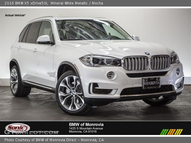 2016 BMW X5 xDrive50i in Mineral White Metallic