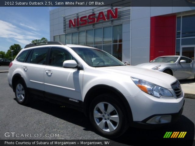 2012 Subaru Outback 2.5i in Satin White Pearl