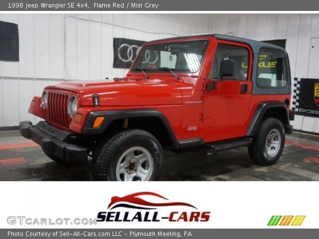 1998 Jeep Wrangler SE 4x4 in Flame Red