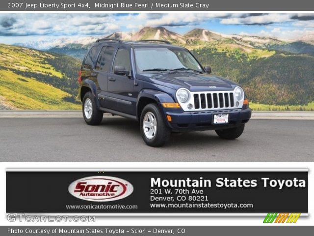 2007 Jeep Liberty Sport 4x4 in Midnight Blue Pearl