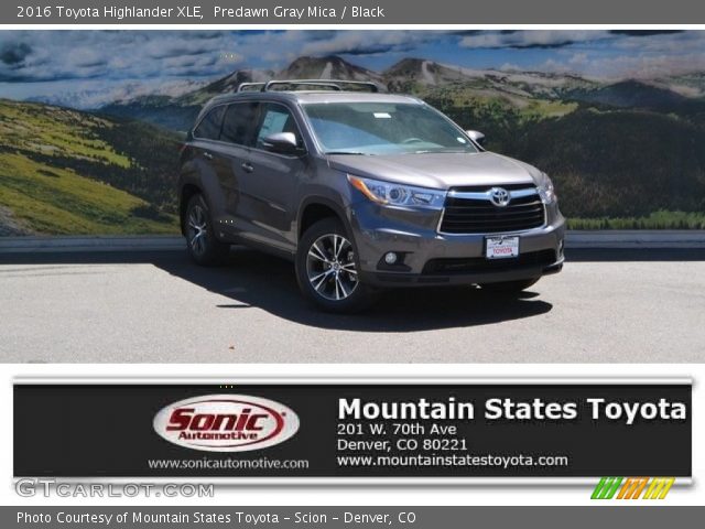 2016 Toyota Highlander XLE in Predawn Gray Mica