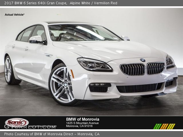 2017 BMW 6 Series 640i Gran Coupe in Alpine White