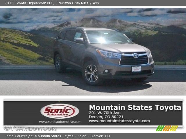 2016 Toyota Highlander XLE in Predawn Gray Mica