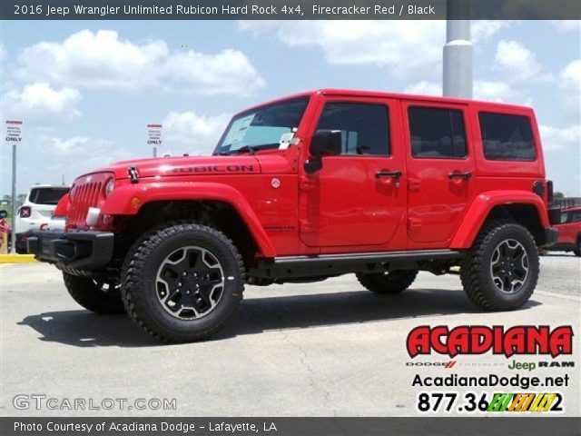 2016 Jeep Wrangler Unlimited Rubicon Hard Rock 4x4 in Firecracker Red