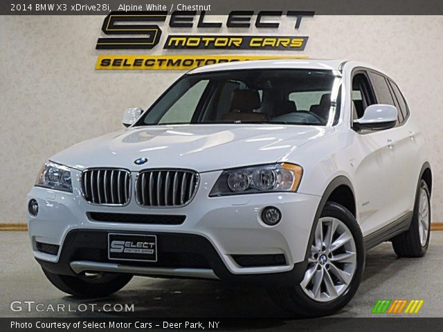 2014 BMW X3 xDrive28i in Alpine White