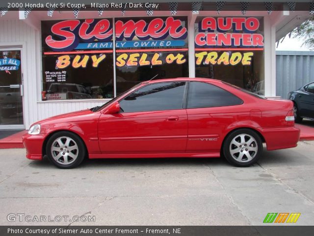 2000 Honda Civic Si Coupe in Milano Red