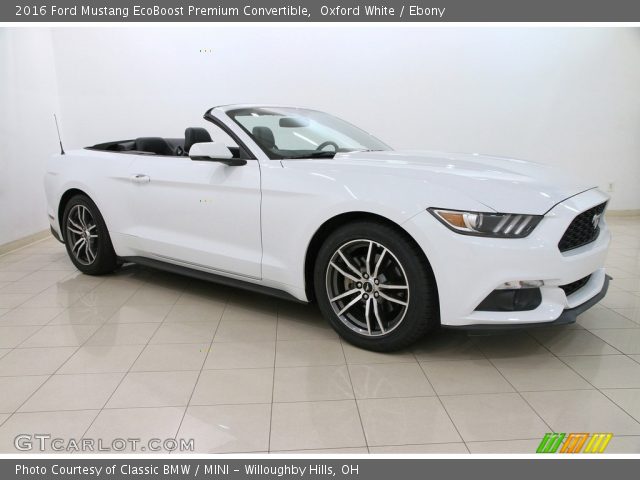 2016 Ford Mustang EcoBoost Premium Convertible in Oxford White