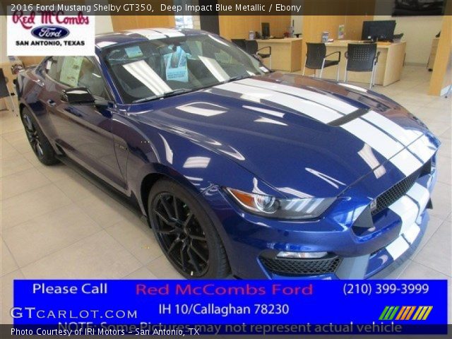 2016 Ford Mustang Shelby GT350 in Deep Impact Blue Metallic