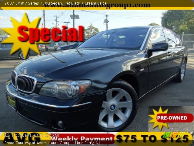 2007 BMW 7 Series 750Li Sedan in Jet Black