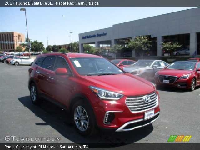 2017 Hyundai Santa Fe SE in Regal Red Pearl