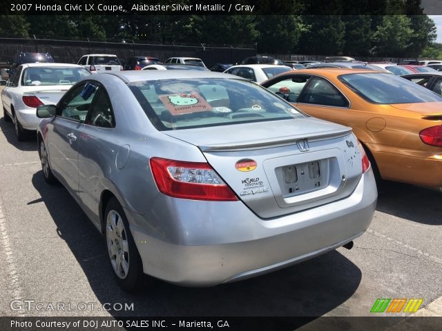 2007 Honda Civic LX Coupe in Alabaster Silver Metallic