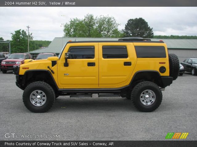 2004 Hummer H2 SUV in Yellow