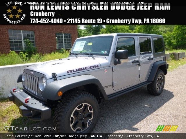 2016 Jeep Wrangler Unlimited Rubicon Hard Rock 4x4 in Billet Silver Metallic