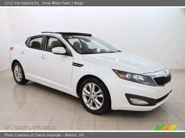 2012 Kia Optima EX in Snow White Pearl
