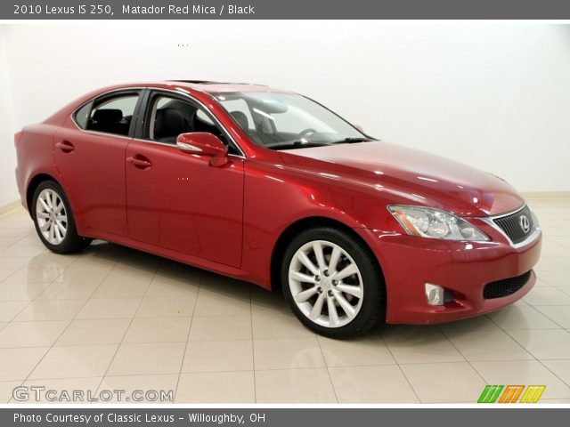 2010 Lexus IS 250 in Matador Red Mica