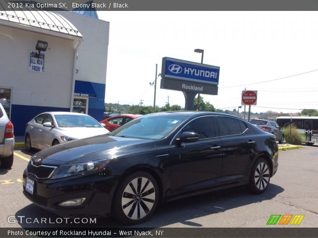 2012 Kia Optima SX in Ebony Black