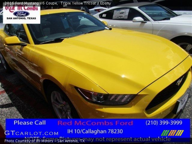 2016 Ford Mustang V6 Coupe in Triple Yellow Tricoat