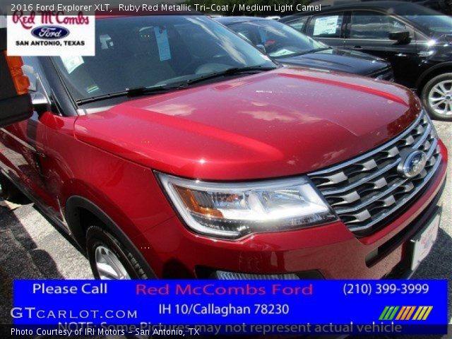 2016 Ford Explorer XLT in Ruby Red Metallic Tri-Coat