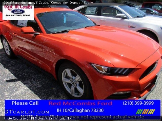 2016 Ford Mustang V6 Coupe in Competition Orange