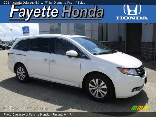 2014 Honda Odyssey EX-L in White Diamond Pearl