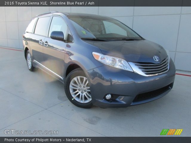 2016 Toyota Sienna XLE in Shoreline Blue Pearl