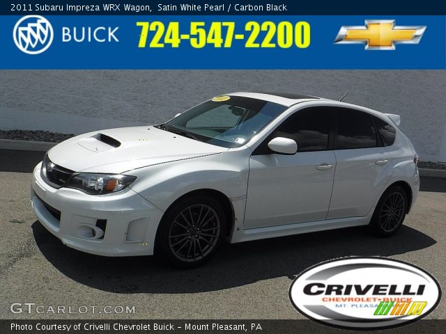 2011 Subaru Impreza WRX Wagon in Satin White Pearl