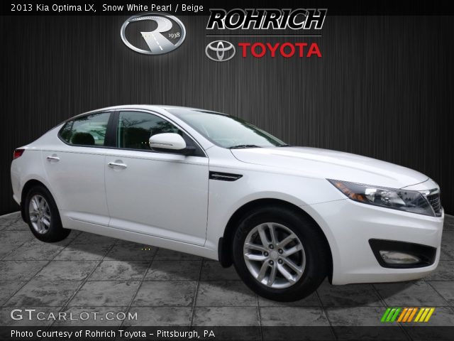 2013 Kia Optima LX in Snow White Pearl