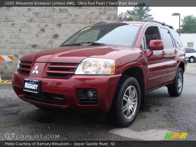 2005 Mitsubishi Endeavor Limited AWD in Ultra Red Pearl