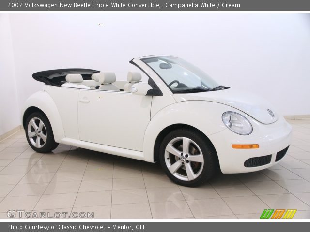2007 Volkswagen New Beetle Triple White Convertible in Campanella White