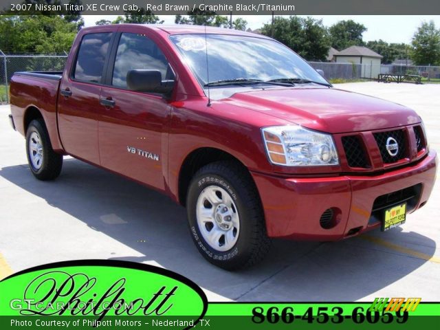 2007 Nissan Titan XE Crew Cab in Red Brawn