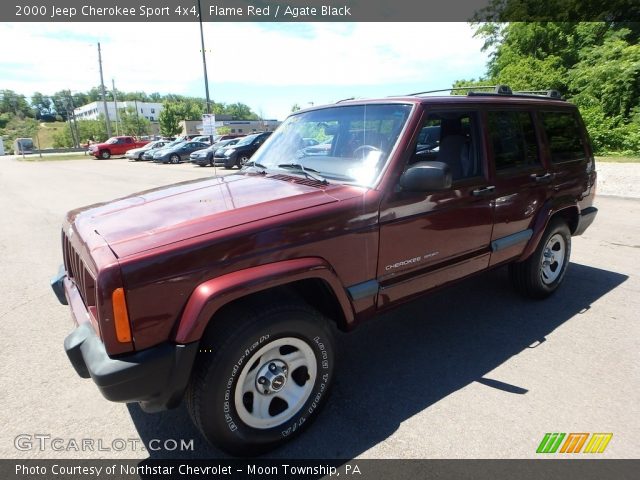 2000 Jeep Cherokee Sport 4x4 in Flame Red