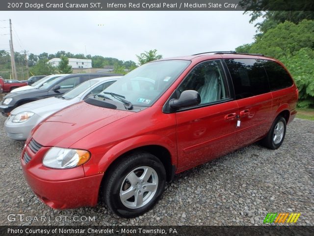 2007 Dodge Grand Caravan SXT in Inferno Red Crystal Pearl