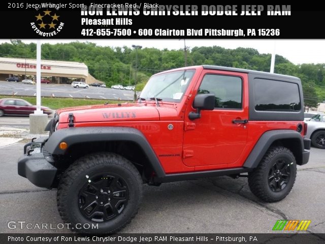 2016 Jeep Wrangler Sport in Firecracker Red