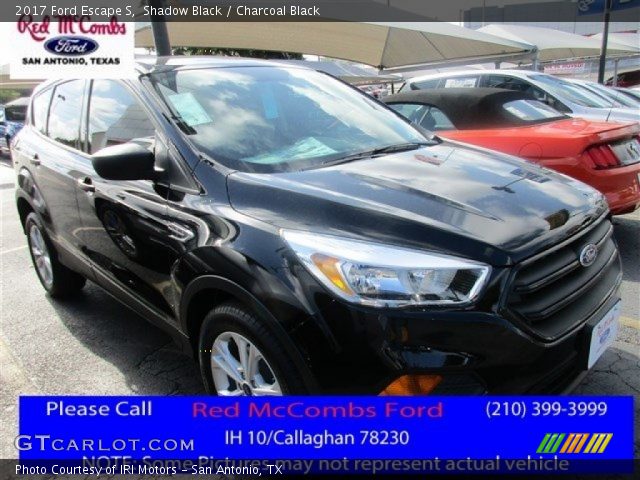 2017 Ford Escape S in Shadow Black