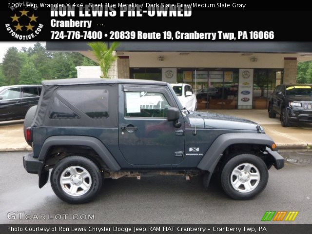 2007 Jeep Wrangler X 4x4 in Steel Blue Metallic