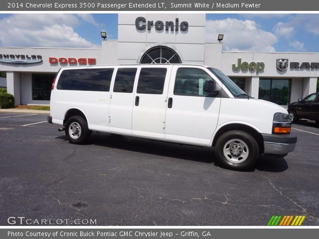 2014 Chevrolet Express 3500 Passenger Extended LT in Summit White