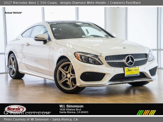 2017 Mercedes-Benz C 300 Coupe in designo Diamond White Metallic