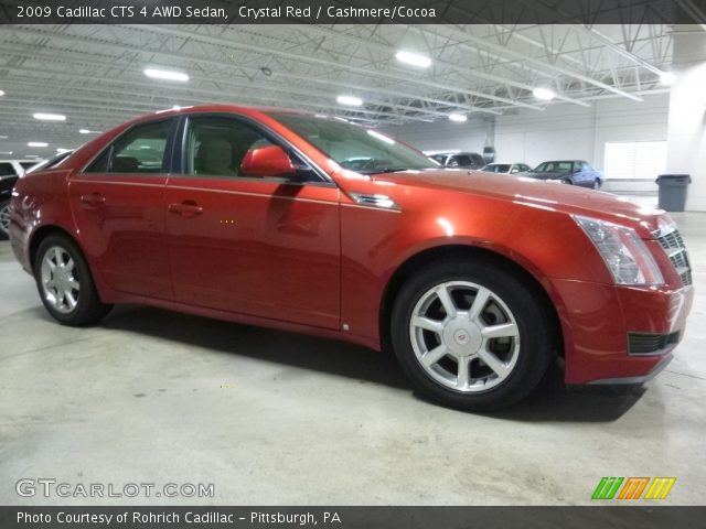 2009 Cadillac CTS 4 AWD Sedan in Crystal Red