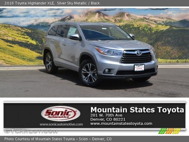 2016 Toyota Highlander XLE in Silver Sky Metallic