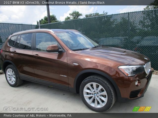 2017 BMW X3 xDrive28i in Chestnut Bronze Metallic