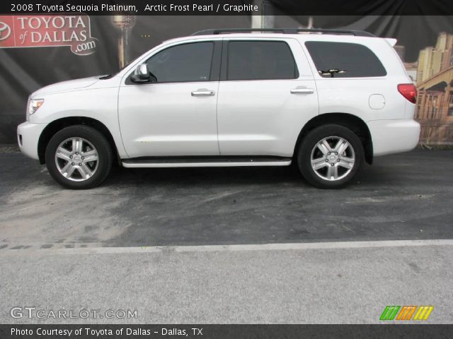 2008 Toyota Sequoia Platinum in Arctic Frost Pearl