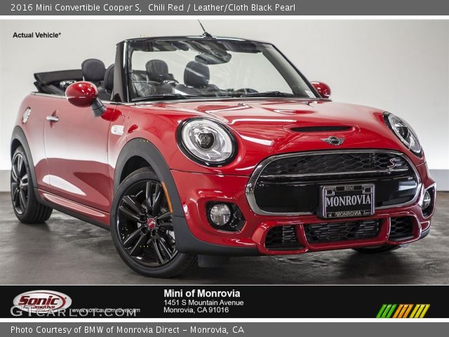 2016 Mini Convertible Cooper S in Chili Red